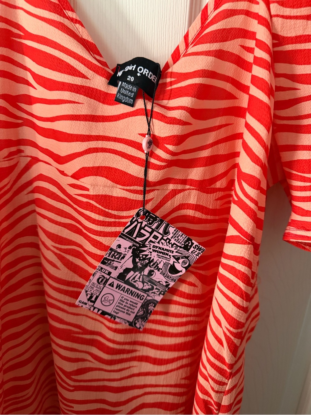 Red Zebra-Print top - Picture 3 of 4